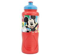 Botella de agua de plástico infantil ergonómica de 430 ml de Mickey Mouse
