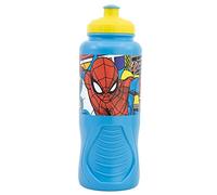 Botella de agua de plástico infantil ergonómica de 430 ml de Spider-man