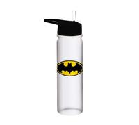 Botella de agua de plástico transparente con logotipo de Batman, 540 ml, producto oficial