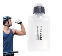 Botella De Agua De Prensa Para Deportes - 200 Ml, Transparente, Plana, Portátil, Libre De BPA, Impermeable, Botella De Gimnasio | Carreras De Agua De Una Mano Para Hombres | Boquilla De Prensa E