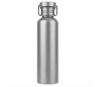 Botella de agua de titanio de 750 ml: ultraligera, a prueba de fugas y reutilizable para ciclismo, senderismo y acampada.