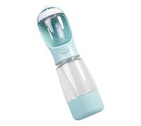 Botella De Agua De Viaje Canina Contenedor de Comida Antifugas | con Portabolsas y Dispensador de Agua Para Cachorros, Gatos, Conejos, Mascotas, Paseos, Parque, Playa Y Aire Libre