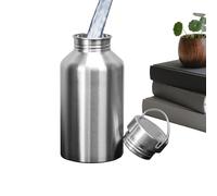 Botella de agua de viaje con filtro - 2 L acero inoxidable taza de viaje, botella de cuello ancho con gran capacidad - para mujeres, hombres, niñas, bebidas, fitness, verano, pesca, deportes al aire