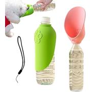Botella De Agua De Viaje para Perros - 2 Piezas Vasos Plegables antifugas | Bebedero Portátil para Perros - para Razas Pequeñas, Medianas Y Grandes Senderismo Jardín Playa Camping Y Autocaravana