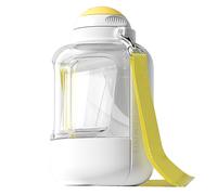 Botella de agua de viaje para perros, boquilla plegable, diseño compacto de hidratación, contenedor a prueba de fugas con correa de muñeca para paseos de cachorros, senderismo al aire libre, parque