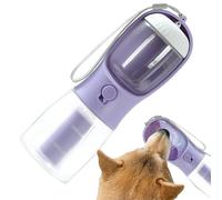 Botella de Agua de Viaje para Perros - Botella de Agua portátil Multifuncional 3 en 1 para Perros para Caminar,Dispensador de y Alimentos para a Prueba de Fugas, de Basura, Suministros par
