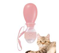 Botella de agua de viaje para perros, dispensador de agua de perros portátil: dispensador de botellas que recoge automáticamente el agua de perros portátil, detiene los desechos y administra la ingest