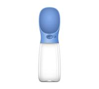 Botella de agua de viaje para perros, higiénica y portátil, sello de silicona a prueba de fugas, plástico apto para alimentos y resistente al