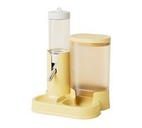 Botella De Agua Del Hamster - Fabricante De Bebidas Para Beber 13x11x17cm, Dispensador De Animales Pequeños PP, Estación De Hidratación Para Mascotas Con Contenedor De Alimentos Desmontable | Fuga De