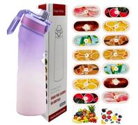 Botella de agua deportiva de 700 ml con cápsulas en 14 sabores, el material tritán no teme a las altas temperaturas, y el sabor natural a fruta extraído hace que beber agua sea seguro y sabroso. 0