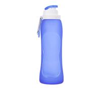 Botella de agua deportiva plegable de 500 ml - Depósito de agua de arroz reutilizable con y diseño delicioso | Botella portátil para gimnasio, correr, senderismo, ciclismo, camping, escuela, fitness