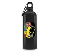Botella de agua estilo pop art con mapa de la ciudad de Cancún, botella de viaje, botella de deporte al aire libre