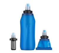 Botella de agua filtrada, botella purificadora de agua, filtro de agua de campamento, botella de agua deportiva para viajes, senderismo, camping al aire libre, suministros fuertes. Además t