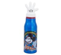 Botella de agua infantil de aluminio de 690 ml con figurita en el tapón de Mickey