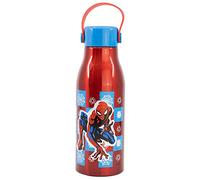 Botella de agua infantil de aluminio de 760 ml con asa en el tapón de Spider-man