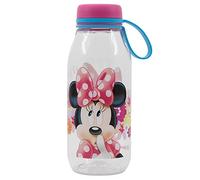 Botella de agua infantil de Ecozen de 460 ml con tapón con colgador de Minnie Mouse
