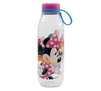 Botella de agua infantil de Ecozen de 650 ml con tapón con colgador de Minnie Mouse