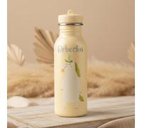 Trixie Botella de agua Mrs. Unicorn infantil 500 ml acero inoxidable, sin BPA, color piel