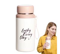 Botella de agua insulated genérica, 800 ml Leakproof Sports Bottle with té Infuser, Vacuum Sealed, Hydration Supplies for Car Travel Hiking Gym Workout, Tamaño del producto: aprox. 3,74 x 3,74 x 6,69