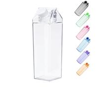 Botella de agua Jinberry de 1000 ml/34 oz, transparente, a prueba de fugas, port til, ideal para escaladas al aire libre, excursiones o acampadas