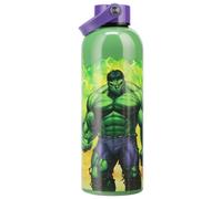 Paladone Botella de acero inoxidable Marvel Hulk – Aislante, con asa, 500 ml, con licencia oficial