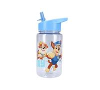Botella de agua My sweety pop para niños, Paw Patrol, transparente, de plástico, para niños, guardería, escuela, vacaciones, comida, 12 cm, 450 ml, hidratación, idea de regalo