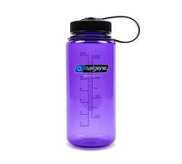 Nalgene Sustain Tritan Botella de agua sin BPA hecha con material derivado del 50% de residuos plásticos, 16 onzas, boca ancha, color morado