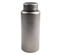 Botella de agua para acampar al aire libre, botellas de agua Pure Ti para té, café, taza a prueba de fugas para camping, senderismo y viajes (700 ml)
