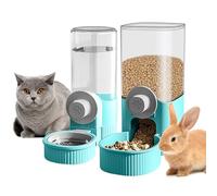 Cantimplora de conejo, 2 dispensadores de agua para conejos, 520 ml, botella de agua para conejos, dispensador automático de agua para hámster, 1200 ml, dispensador de comida para conejos