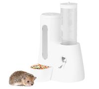 Botella de Agua para Conejos - Set dispensador de Agua y Comida para hámsters | Bebedor y alimentador automático para Conejos Enanos, Ardillas rizadas y Chinchilla