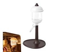 Botella de agua para hámster - acrílico a prueba de fugas, contenedor de hidratación, bebedero recargable de tamaño mini con accesorio de luz nocturna, suministro de jaula para erizo, hurón