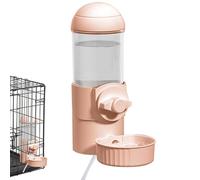 Botella de agua para jaula para perros,Botella de agua para jaula para perros,Tazón de agua de perrera con sifón automático calentado colgante 500 ml - Jaula USB para mascotas, contenedor de