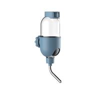 Botella de agua para mascotas para jaula de 17 onzas, dispensador de agua antigoteo para animales pequeños, conejo, cobayas, chinchilla, hurón, ardilla, erizo (azul, 17 onzas)