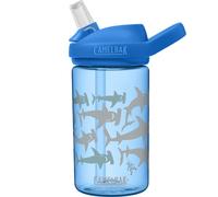 Botella de agua para ni os CamelBak Eddy de 14 oz con tapa con pajita Tritan Renew a prueba de fugas cuando est cerrada Hammerheads