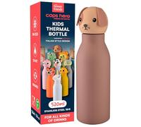 Botella de Agua para Niños Acero Inoxidable sin BPA 520ml - CapsHero Perro Dog Duke Botella Infantil Reutilizable Antiolor Doble Pared 230x70mm - Caliente 12h Frío 24h - Colección My Forever Friends