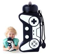 Botella de Agua para Niños | Mango de Juego Botella de Silicona - Barras Botellas Ligeras para Beber | Para Jóvenes Chicos Niñas Adolescentes Deportes al Aire Libre Senderismo Mochila Senderismo