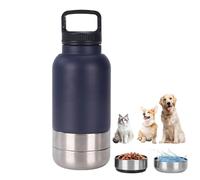 Botella de Agua para Perro, Botella de Agua, Botella de Agua con tazón, a Prueba de derrames, 1520 ml con Cuenco para Beber de Agua para Exteriores, Viajes, Senderismo, Senderismo, apartamento
