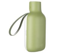 Botella de agua para perro, de viaje para mascotas, taza de hidratación portátil, diseño a prueba de fugas, compartimentos de agua integrados para alimentos, de procedimiento manual