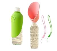 Botella de agua para perros, 15,5 x 6,5 cm, hidratación, 2 unidades de animales | Botella de agua portátil para perros de viaje | Para tallas pequeñas, medianas y grandes, jardín, viajes, senderismo