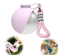 Botella de Agua para Perros, 2 en 1 Bebedero Silicona Plegable, Botella Acero Inoxidable Bebedero Portátil para Mascotas Pequeñas Viaje Exterior