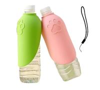 Botella de Agua para Perros - 2 Piezas Vasos Plegables antifugas | Botella Y Dispensador Agua para Perros,para Razas Pequeñas, Medianas Y Grandes Senderismo Jardín Playa Camping Y Autocaravana