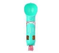 Botella de Agua para Perros, 300ml, Portátil, Azul - Dispensador Multifuncional, Bebedero Ergonómico y Comedero Integrado para Paseos (Azul)