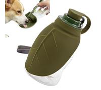 Botella de agua para perros, bebida a prueba de derrames, tapa resistente a fugas, botella de hidratación sin BPA, cuenco con diseño ergonómico, dispensador de agua portátil de 350 ml para perro o