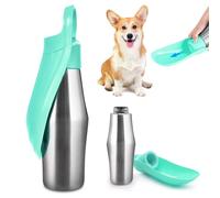 Botella de agua para perros, botella de 750 ml para perros, plegable 180°, botella de agua portátil para mascotas, botella de agua para perros, botella de agua para perros, botella para entrenamiento