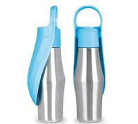 Botella de Agua para Perros, Botella de Agua para Perros a Prueba de Fugas, Botella de Agua Portátil de Acero Inoxidable para Viajes de Perros, para Caminar Al Aire Libre,