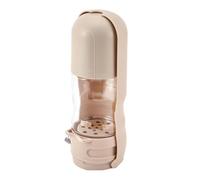 Botella de agua para perros con cuenco de comida, 2 en 1, botella de agua potable para mascotas, suministros de alimentación con filtro de carbono activo, diseño a prueba de paso para caminar