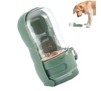 Botella de agua para perros con tazón de comida, 2 en 1 Botella de agua para perros | Botella de agua potable para mascotas - Accesorios de viaje para perros, dispensador pequeño de brújula