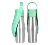 Botella de agua para perros - Contenedor de agua para perros, cuenco de agua para mascotas | Dispensador de agua de acero inoxidable, dispensador de agua de viaje impermeable para perros, botella de