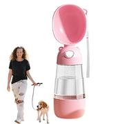 Botella de agua para perros - Dispensador de agsua portátil de asgua a prueba de fugas de alimentación de agua, fregadero más ancho y más profundo y cartucho de filtro incorporado - alimentador de beb