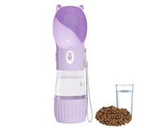 Botella de agua para perros - Dispensador de agua para cachorros de 26 x 6,5 cm que ofrece múltiples beneficios | Cuenco ABS PC para animales pequeños con fácil empuje hacia arriba, botella de viaje